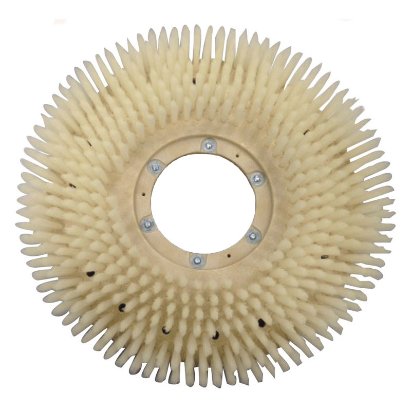 Malish 811610 Soft White Nylon 10 inch Rotary Scrub Brush for 12 inch Floor Machines Freight Included